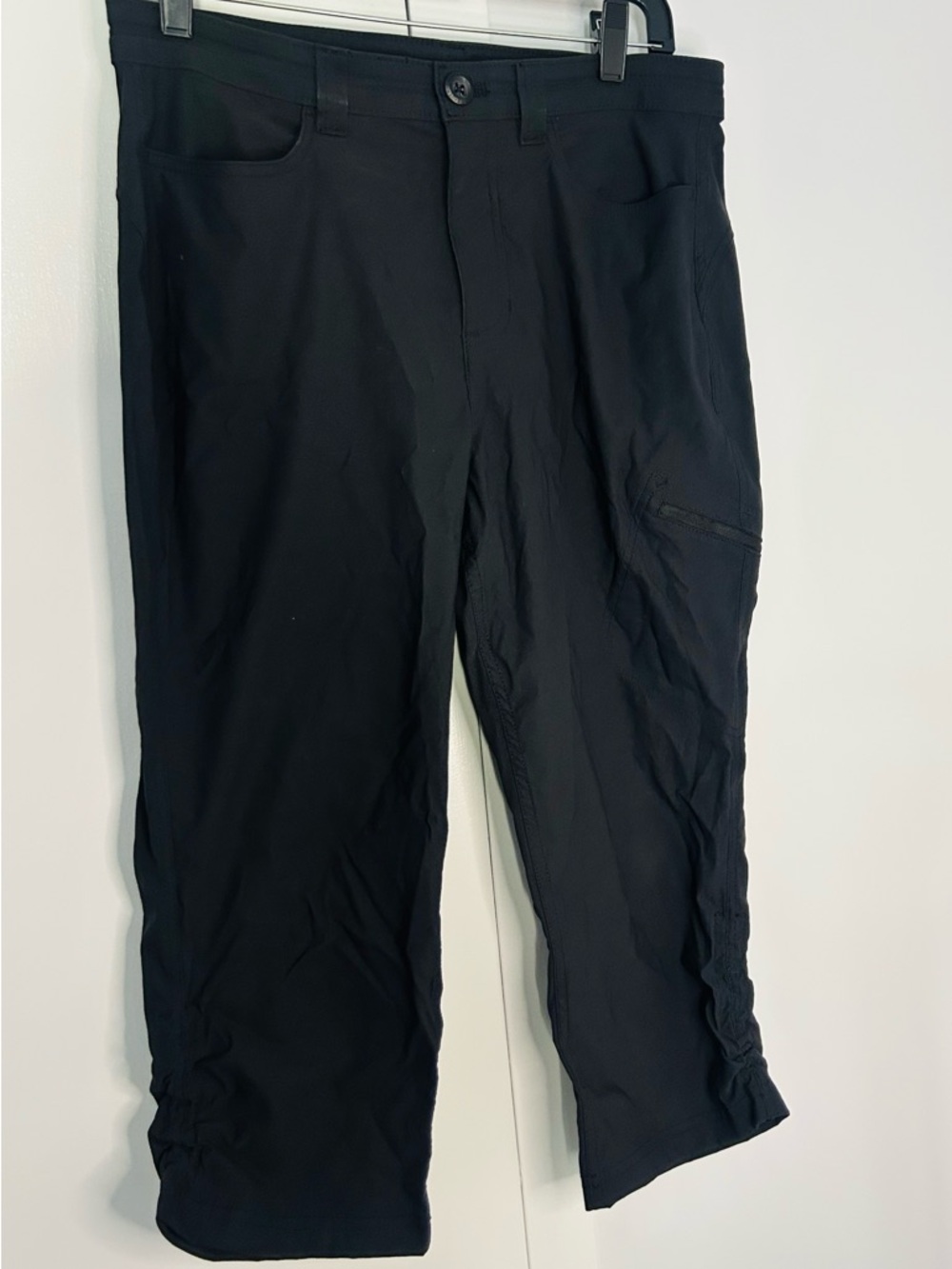 Eddie Bauer Women Black Nylon Hiking Pants Size 14 Outdoor Camping